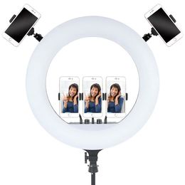 FreeShipping 18 pouces 2700-6500K LED Ring Lamp Éclairage photographique avec trépied Ring Light à distance pour appareil photo Youtube Maquillage Vidéo Wfwoi