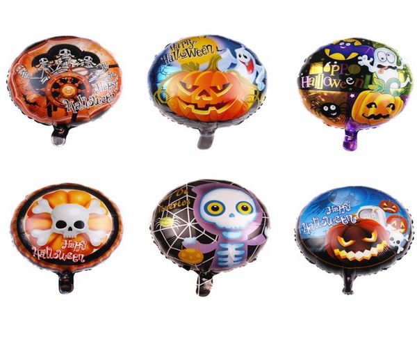 18 pouces dessin animé ballon fête Halloween citrouille ballons en aluminium tête de crâne Festival feuille ballon décoration Pographie Props5424473