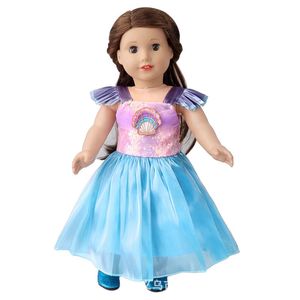 18 inch poppenrok gemaakt voor Amerikaanse meisjespoppenjurken die geschikt zijn voor DIY Doll House Accessories Baby Toys