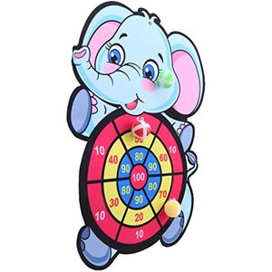 Tablero de dardos de elefante para niños de 18 pulgadas, juguete con bolas adhesivas, juego de fiesta deportivo para múltiples jugadores en interiores y exteriores, tablero de dardos de animales de dibujos animados, juguete para regalo