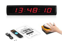 18 inch LED Countdown Timer stopwatch klok met bekabelde schakelaarknop gereset naar nul externe hindernisbaan races fitness school TI5818720