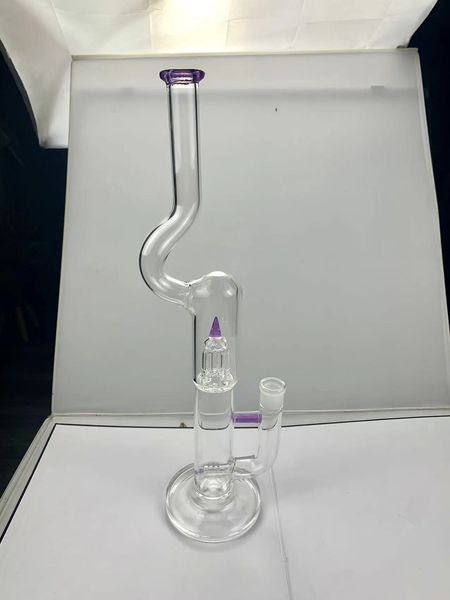 18 pouces Brûleur à huile en verre Vortex Vortex Bong Gravity Hookah Elf Bardab Rige de cendre Catcher Brûleur d'huile Pipes d'eau Bubbler Styles personnalisés ou grossale 18 mm