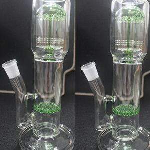 18 inch waterleidingen groene honingraat en armboom perc glas bong 18 mm vrouwelijk gewricht dab rig