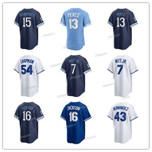 Bobby Witt Jr. Royal 15 Whit Merrifield Jersey Custom City Connect Kansas Andrew Benintendi City Salvador PerezA. Taylor Lopez Alex Gordon Jorge Soler Zack Greink S-4XL