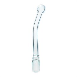 Boquilla macho de vidrio de 18 mm adaptador de vidrio curvo de alta calidad boquilla de vidrio para bongs de agua