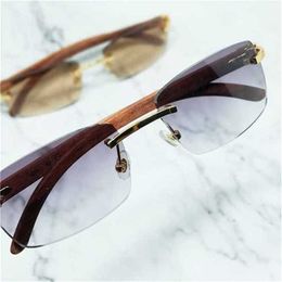 18% KORTING Zonnebril Hout Mannen Carter Designer Bril Luxe Vierkante Shades Voor Vrouwen gafas de sol 3mm Lens EyewearKajia Nieuwe