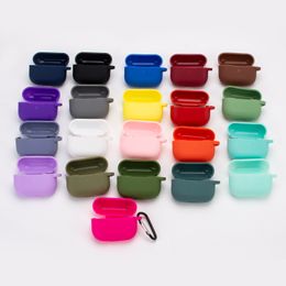 18 ou 21 couleurs Protecteur d'écouteurs pour Airpods PRO Étui en silicone avec crochet Souple TPU Ultra Mince Housse de protection Pochette pour Air Pods Étui pour écouteurs