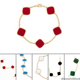 18 style luxe trèfle bracelet bijoux de créateur pour les femmes cleef amour bracelets porte-bonheur cadeaux cadeau de noël IABU