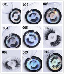 18 styles 3d faux cils 3d Silk Protein Lashs Soft Natural épais faux cils des cils pour les yeux extension x0795570126