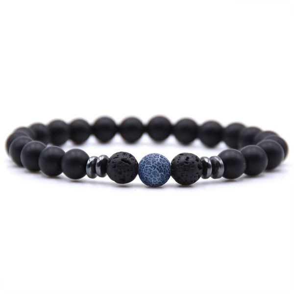 18 Styles Noir Lava Perle Bracelet 2019 main coloré 8 MM Bracelets de pierre naturelle oeil de tigre Hommes Femmes Charm Bijoux Le meilleur cadeau