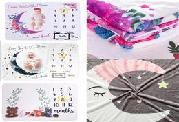 18 estilos, mantas conmemorativas de fondo de pografía para bebés, accesorios pográficos, letras, flores, animales, franela pográfica9953403