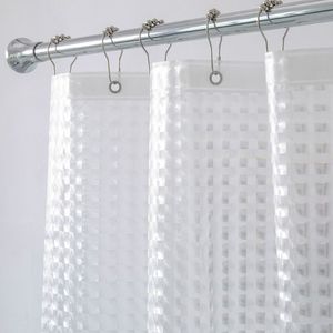 Rideau de douche transparent Eva 3D robuste, ensemble de doublure pour salle de bain, étanche, 180/180cm, 286u