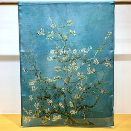 Modeontwerper dames 180*65cm 1890 Almond Bloom Vincent van Gogh 100% zijden sjaal Klassieke trendy bedrukte zijden sjaal huwelijkscadeau jubileum valentijnscadeau