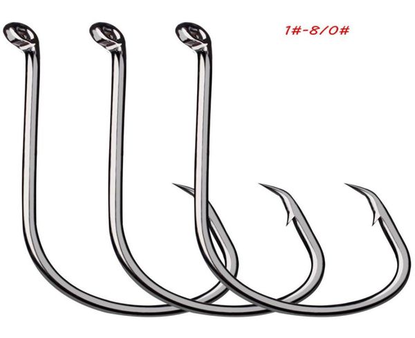 180 7384 CANACHE Single Hook High Carbon Steel Hooks Barbed Thitrooks Asian Carp Fishing Gear 200 piezas Lot9427928