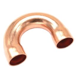 180 Hoek graad Return Bend Equal Copper Lasing End Voer de loodgieterspijp Adapter Past Gas Water Oil koelkast