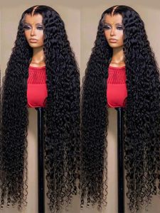 180 Densité de cheveux Lage transparent 13x4 13x6 360 HD Water Wave Lace Front Curly Human Heuvil Wave Deep Lace Frontal for Women Pré-cueillet