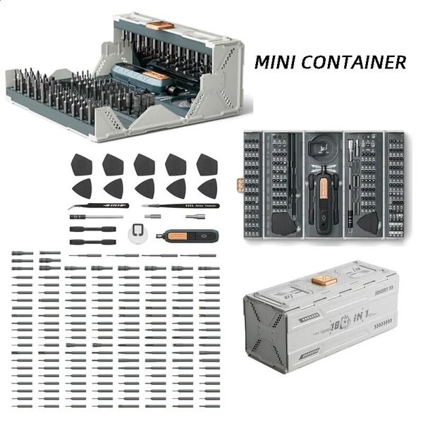 Tournevis de précision multifonctionnel 180 en 1, ensemble d'outils, téléphone portable, ordinateur, modèle d'avion, boîte de démontage et de réparation 240123