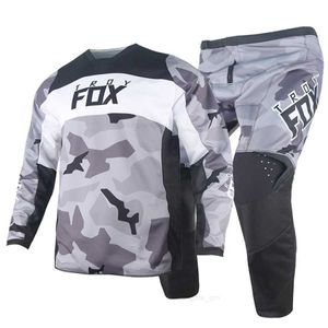 Livraison gratuite 180 Jersey pantalon MX Combo équipement ensemble tenue de Motocross BMX Dirt Bike montagne vélo tout-terrain costume noir gris Kits