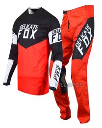 180 Revn MX Jersey Pantalon Motocross Combo Hors Route Dirt Bike SX ATV UTV VTT Rouge Gear Set2483230
