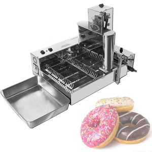 1800 piezas/hr Donuts 2000W Control por computadora calefacción eléctrica 4 filas máquina automática para hacer donuts Auto Donut Maker