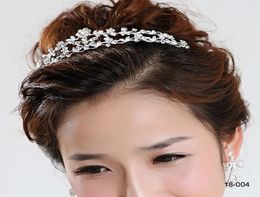 18004 Clssic Diadèmes De Cheveux En Stock Pas Cher Diamant Strass Couronne De Mariage Bande De Cheveux Diadème De Mariée Bal De Soirée Bijoux Headpieces8891893