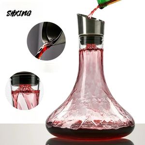 Verre de cristal sans plomb fait à la main de 1800ML, grand vin rouge, carafe rapide, distributeur de vin domestique, ensemble de pots, carafe Iceberg 240104