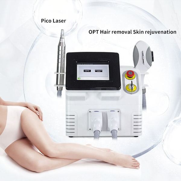 1800W Power OPT Depilación permanente Máquina de penetración de folículos Láser de picosegundo Nd Yag 4 Longitud de onda Eliminación de tatuajes Lavadora de cejas