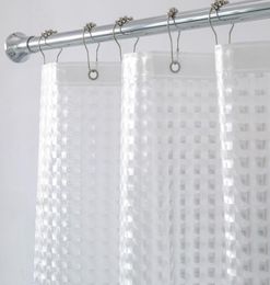 180180cm Ligne de rideau de douche transparente EVA Heavy Duty pour la salle de bain rideau étanche7759493
