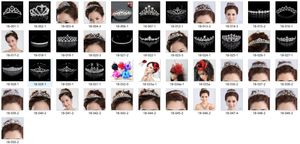 18027Clssic Hair Tiaras op voorraad goedkope diamant Rhinestone bruiloft kroon haarband tiara bruids prom avond sieraden headpieces250s