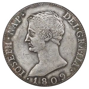 1809 Espagne 20 Reales - Joseph Napoléon Plaqué argent Copy Coins