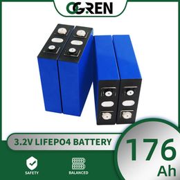 Batería LiFePo4 de 180AH, 176AH, 1/4/8/16/32 Uds., paquete de batería de fosfato de hierro y litio, batería recargable de 12V, 24V, 48V, RV, Moto, barco y coche