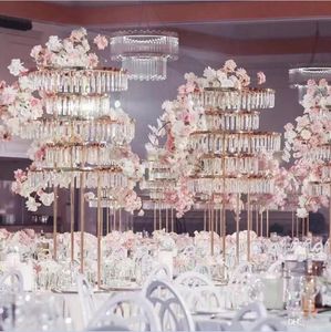 180 cm 120 cm DIY Wedding Decoratie Acryl Flower Rack Garland Tree Arch Stand Bouquet Holder tafel middelpunt Backrops Rack Cake Stand