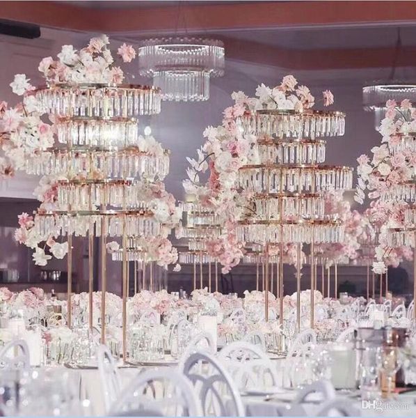 180 cm 120 cm DIY Decoración de la boda acrílico Estante de flores Garland Tree Arch Stand Bouquet Holder Mesa Centro de mesa Backrops Rack soporte de pastel