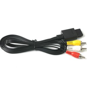 Cable de vídeo RCA de 180CM y 6 pies AV TV 3 para SNES Game Cube para Nintendo para N64 64 Cables de juego