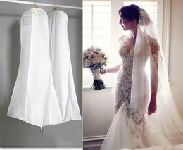 180 cm grand vêtement Couverture de robe de mariée Sac de robe de mariée Blanche de rangement à poussière de poussière pour robes de mariée de haute qualité dans STO8923714
