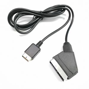 180cm RGB SCART-kabel TV AV-leadvervanging verbindingskabels Koord voor Sony PlayStation PS2 PS3 voor PAL / NTSC-consoles