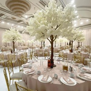 180 cm de haut grand fleur blanche Route de mariage plomb table de mariage arbre centres