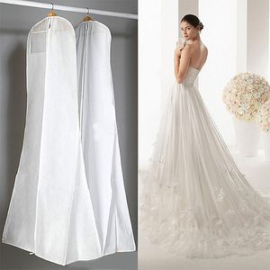 180cm Wedding Dress Dust Cover Extra Large Clothing Garment Bags Long Train Evening Prom Dresses Thick Non-woven Dustproof Protector Bag