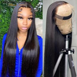 180D 13X4 Straight Lace Front Wig Human Hair Wigs Lace Wigs Pre Plucked Brazilian Straight Frontal Wig Human Hair Lace Front Wig