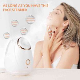 180 ml Face Steamer Nano Hot Mist Steporpor Spaper Humidificateur Humidificateur Open Pore COMPRESSE COMPRESS