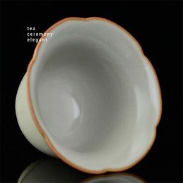 180 ml Ru Kiln Ceramic Gaiwan Lacework Tea Cup Gracked Glaze Tureen Japanese Kung Fu Tea Set Drinkware grove aardewerk thee kom