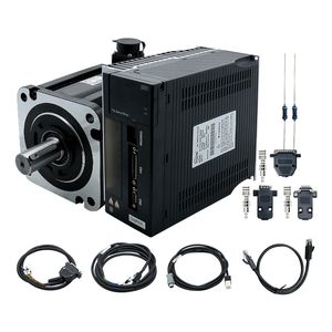 180st 4,3 kW 5,5 kW 7,5 kW AC 380V Servomotor 27n.m 35n.m 48n.m 1500rpm +T3a RS485 Driver Kit met 2500PPR -encoder voor CNC Lathe voor CNC Lathe