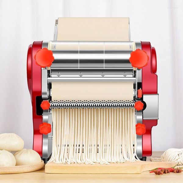 Cortador de fideos automático tipo 180, máquina eléctrica para hacer Pasta fresca, rodillo de procesamiento de masa, laminadora, amasadora, envoltorio de bola de masa, Cuttin