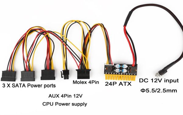 180W 12V DC PC ATX PSU Supplie mini auto Mirco Pico Atom HTPC 1U Rackmount Itx 24pin Switch Alimentation 8275262