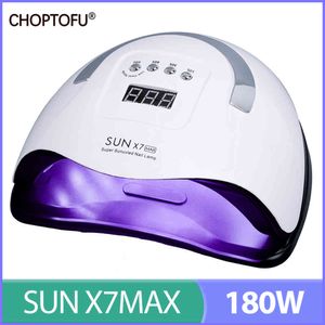 180W profesional Sun X7 Max UV LED 57 cuentas de luz todo Gel polaco lámpara de secado secador de uñas de alta potencia