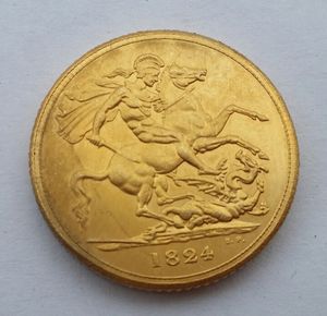 1824 EF Groot-brittannië George IV IIII Gold Volledige Sovereign Coin Promotie Goedkope Fabriek Prijs mooie woonaccessoires Munten