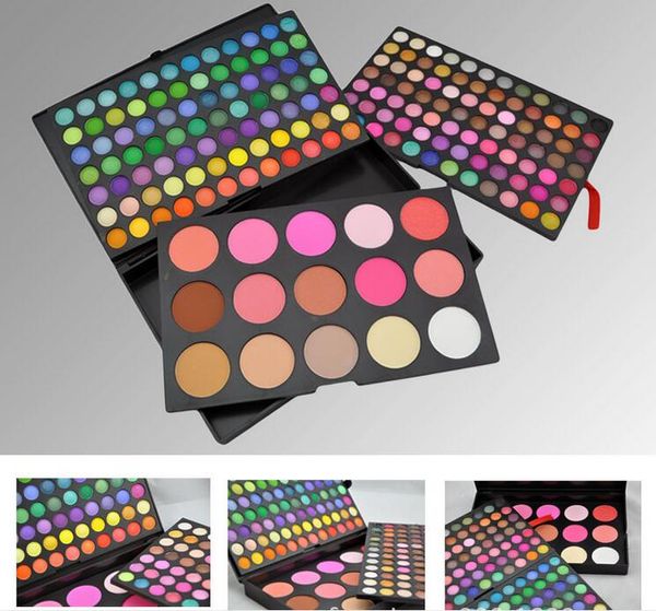 Palette de maquillage 183 couleurs, 168 couleurs, fard à paupières mat, 9 couleurs Blsuh, 6 couleurs bronzantes