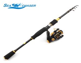 1836m Spining Rod Telescopic Rod en 12BB Reelset en visstang van 99 koolstof Lure Fishing Combo de Pesca 9658809