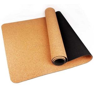 183X63Cm Natuurlijke Kurk Tpe Yoga Mat Fitness Gym Sport zacht hout Matten Pilates Oefening Pads Antislip Yoga Matten 8mm dik Absorberen Zweet mat