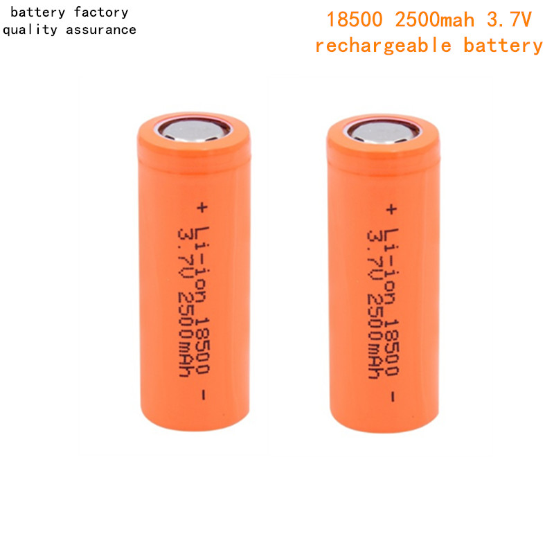 18500 2500mAh 3C Power Battery 3.7V Uppladdningsbar litiumanvändning för handhållen skönhetsinstrument Flat Head